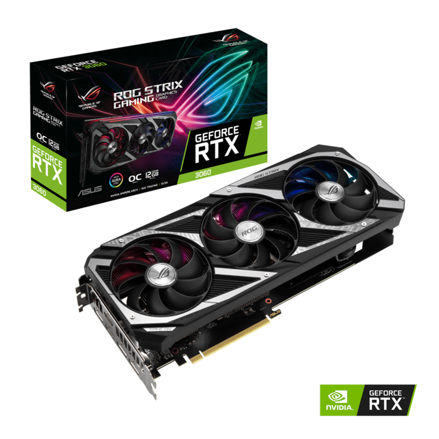کارت گرافیک ایسوس ROG-STRIX-RTX3060-O12G-V2-GAMING — نمای نزدیک 6