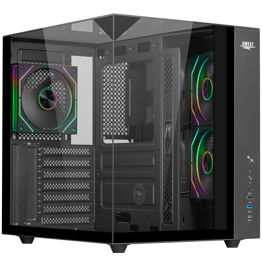 Awest Gaming Case AQ-15TG-B