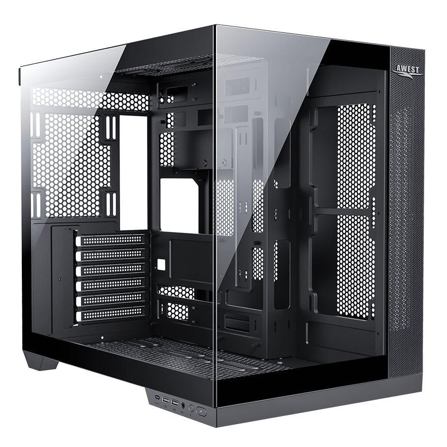 کیس گیمینگ اوست GT-AQ12-MB — نمای نزدیک 1
