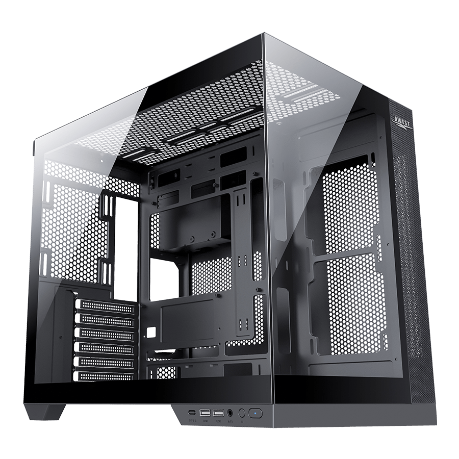 کیس گیمینگ اوست GT-AQ12-MB — نمای نزدیک 2