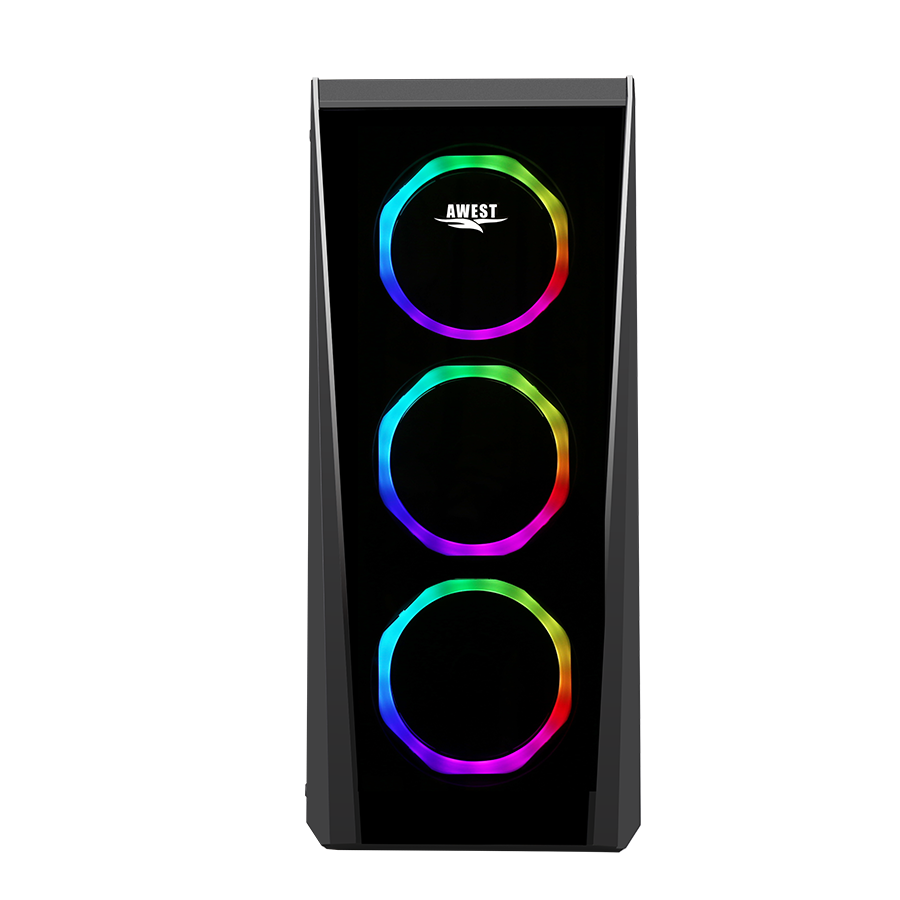 کیس گیمینگ اوست GT-AV01-BG — نمای نزدیک 1