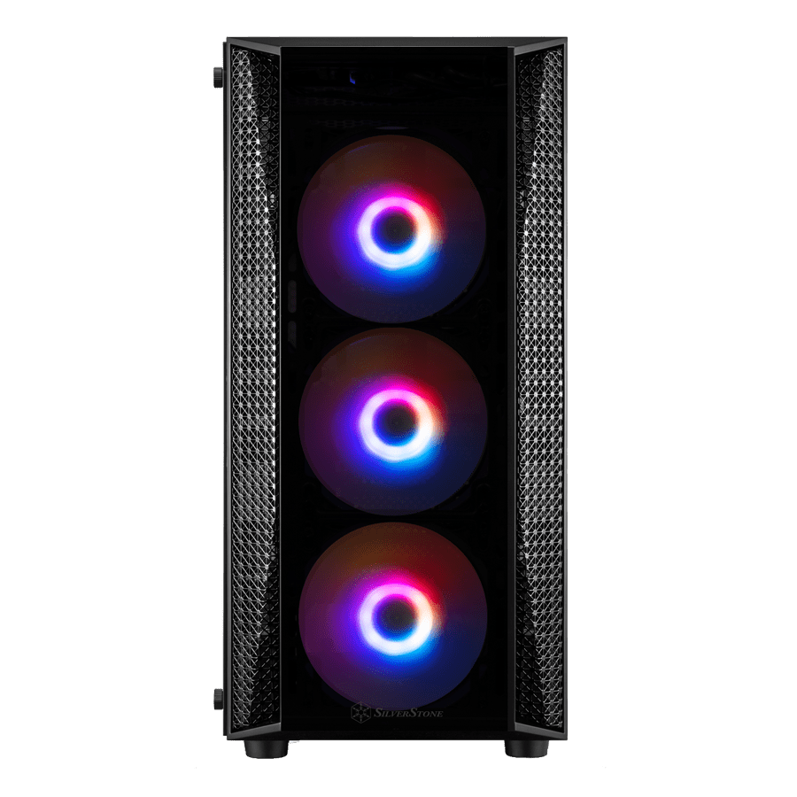 کیس گیمینگ سیلوراستون FARA B1 Lucid Rainbow — نمای نزدیک 2