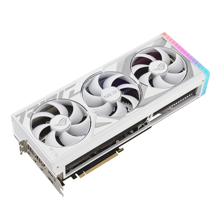 ASUS Graphics Card ROG-STRIX-RTX4080-O16G-WHITE-GAMING — Close-up 1