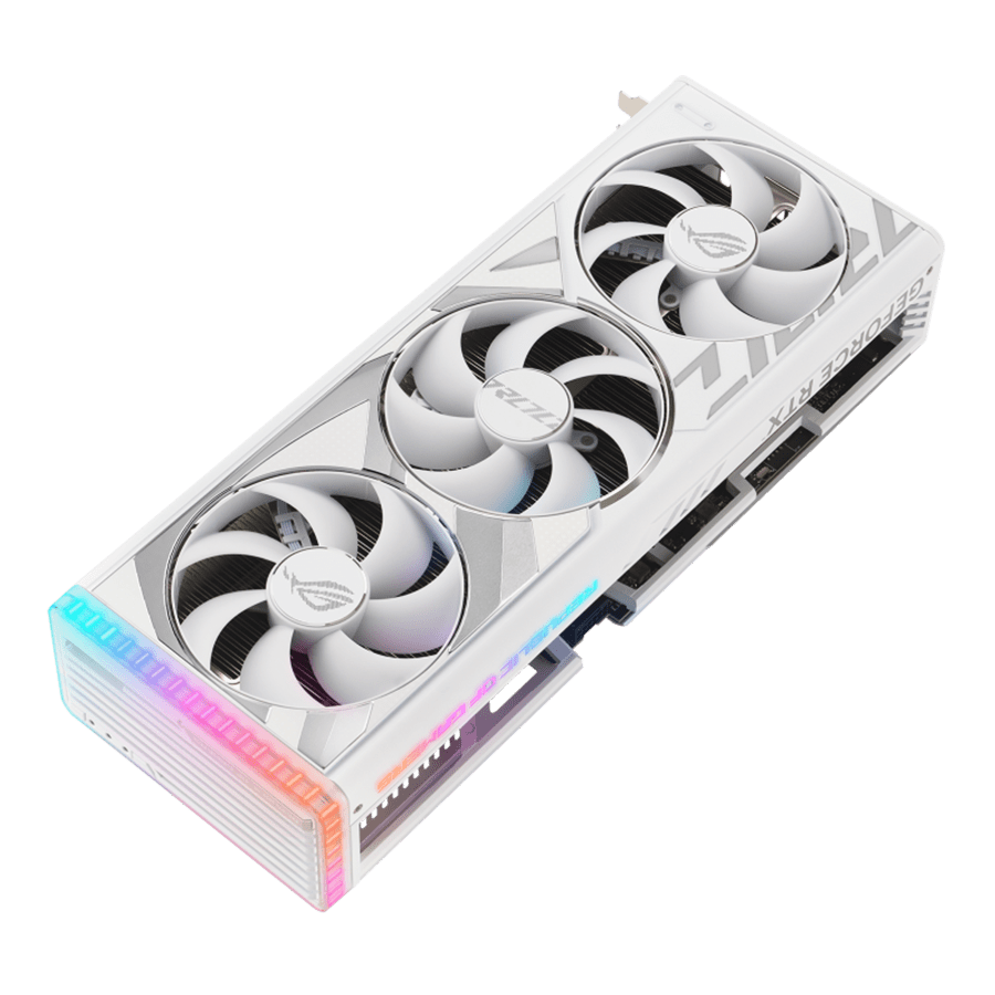 ASUS Graphics Card ROG-STRIX-RTX4080-O16G-WHITE-GAMING — Close-up 2