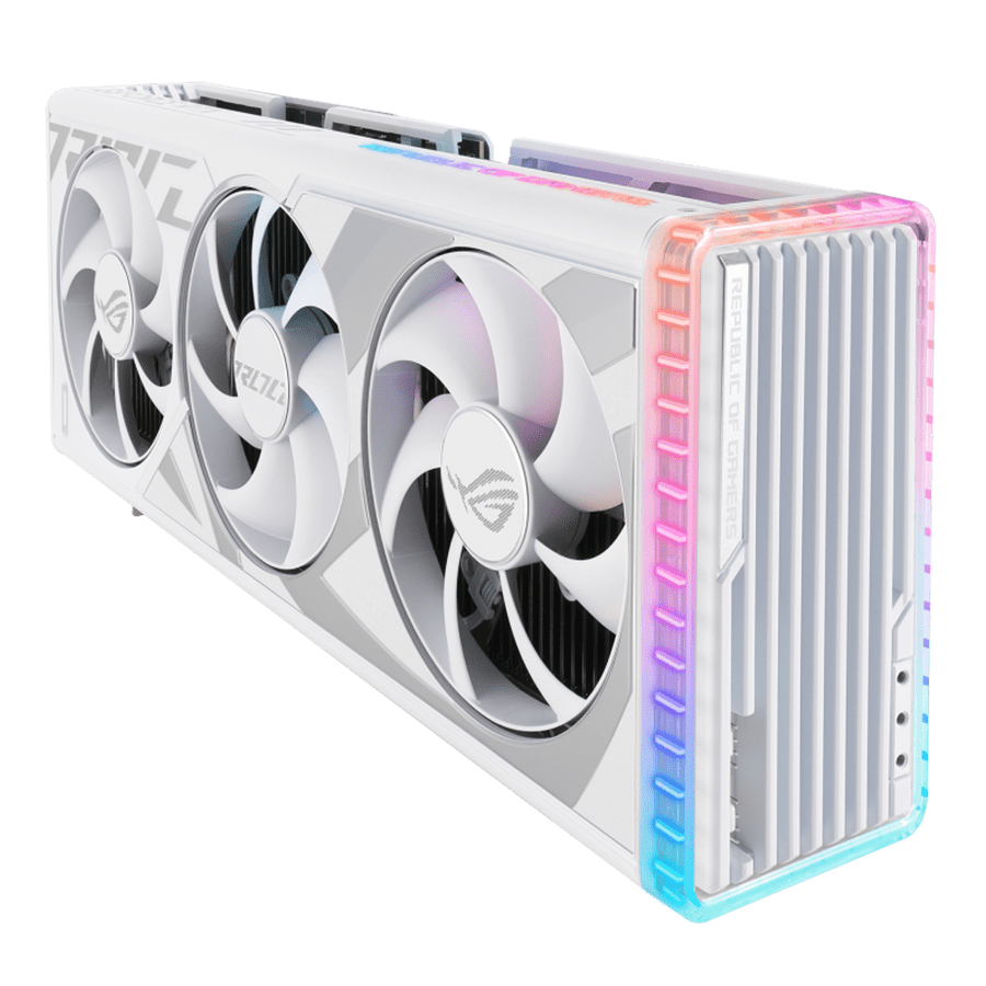 ASUS Graphics Card ROG-STRIX-RTX4080-O16G-WHITE-GAMING — Close-up 3