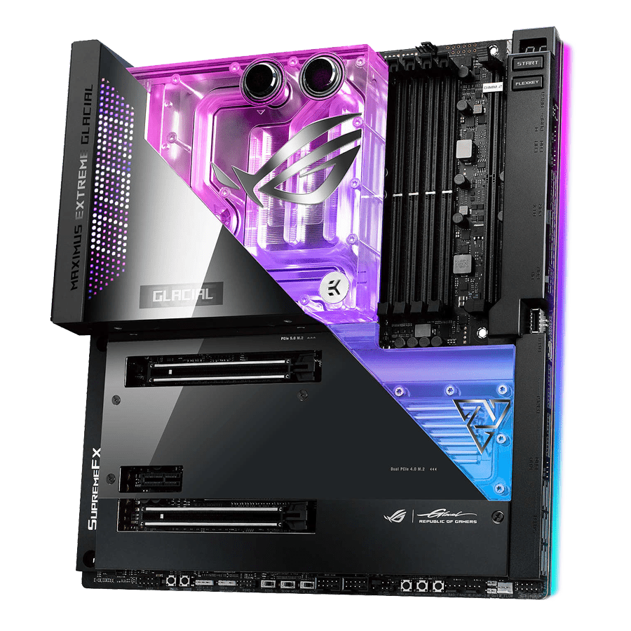 ASUS Motherboard ROG MAXIMUS Z690 EXTREME GLACIAL — Close-up 1