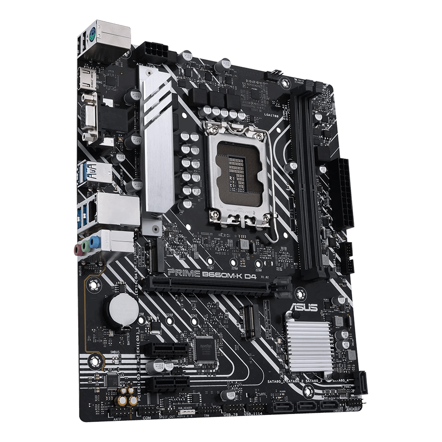 مادربرد ایسوس PRIME B660M-K D4 — نمای نزدیک 2
