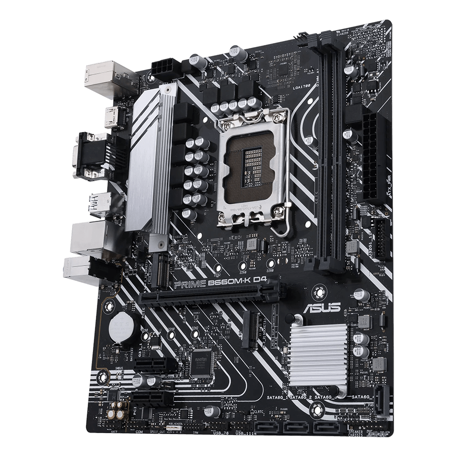 مادربرد ایسوس PRIME B660M-K D4 — نمای نزدیک 4