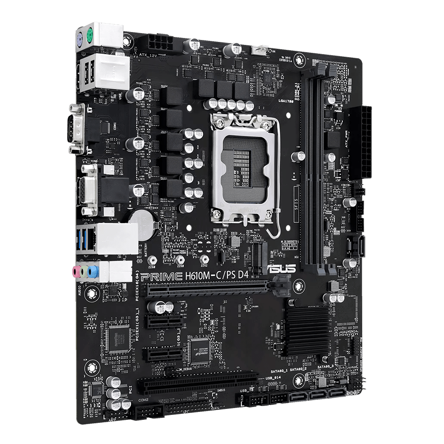 ASUS Motherboard PRIME H610M-C/PS D4 — Close-up 1