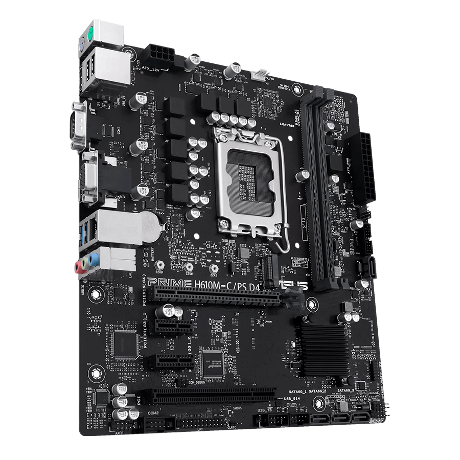ASUS Motherboard PRIME H610M-C/PS D4 — Close-up 2