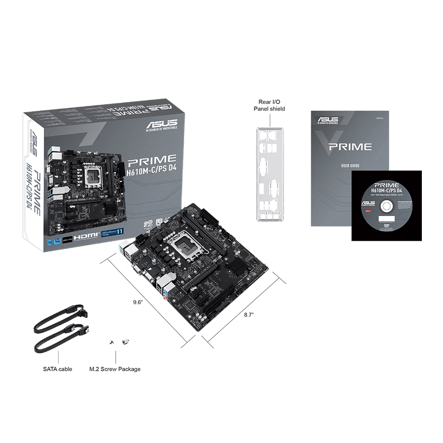 ASUS Motherboard PRIME H610M-C/PS D4 — Close-up 5