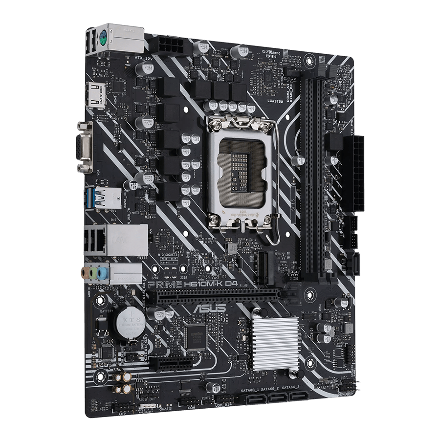 ASUS Motherboard PRIME H610M-K D4 — Close-up 1