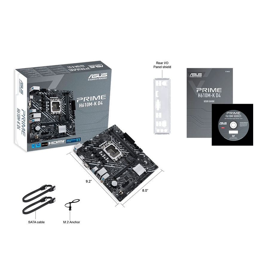 ASUS Motherboard PRIME H610M-K D4 — Close-up 4
