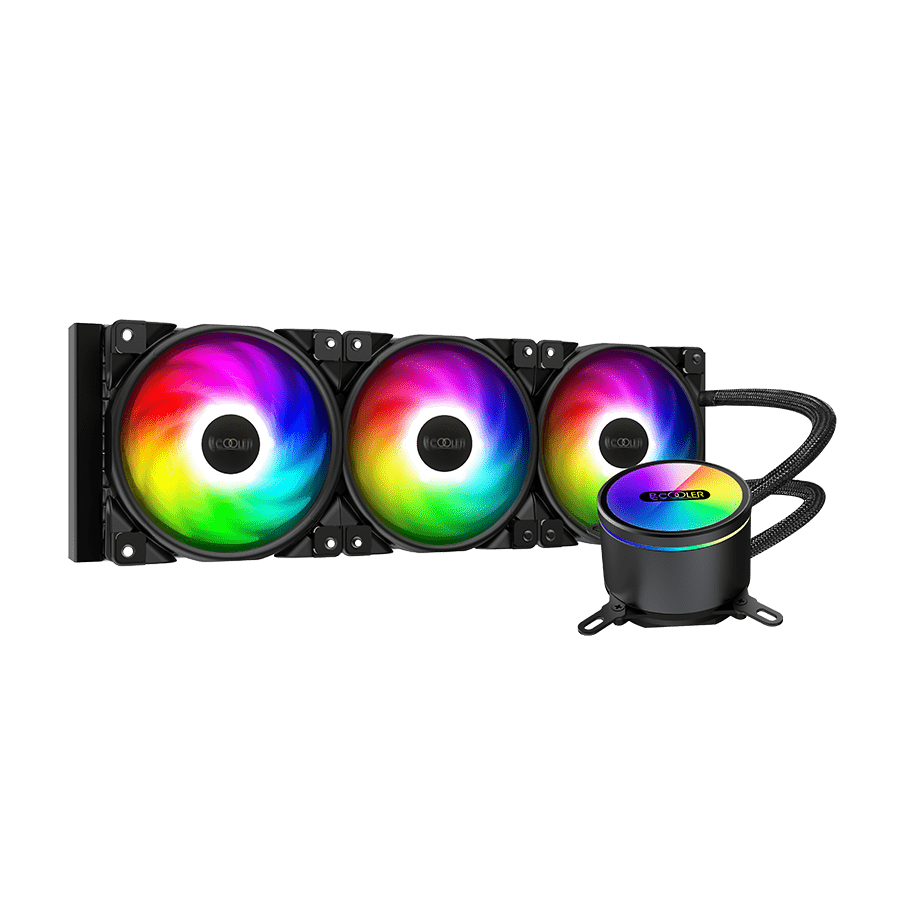 خنک کننده مایع پی سی کولر GI-CX360 ARGB — نمای نزدیک 1