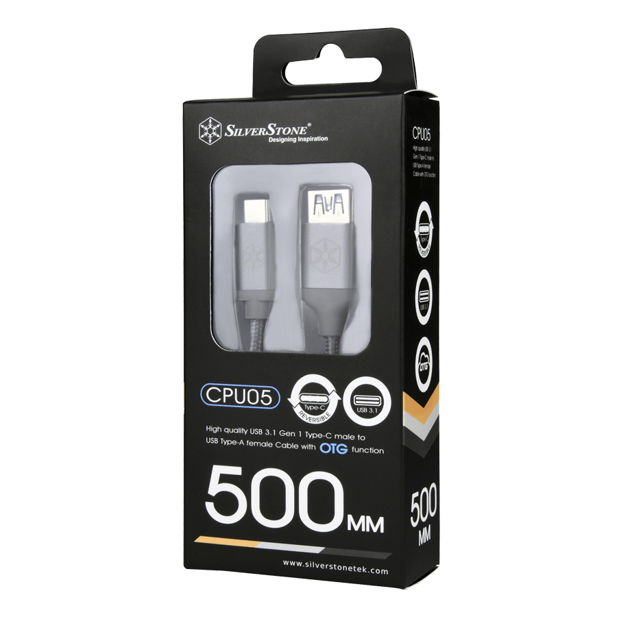 کابل OTG سیلوراستون CPU05C — نمای نزدیک 6