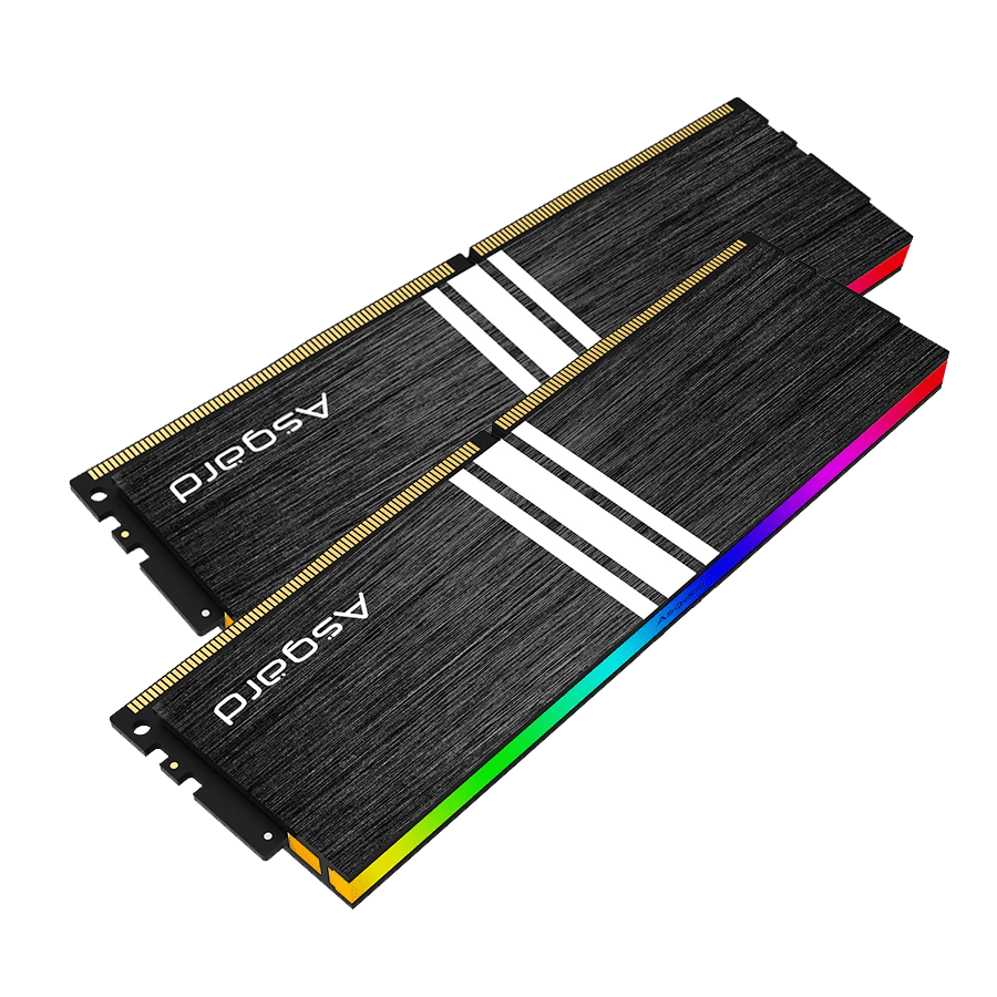 Asgard 16G Dual 3200 DDR4 V1 ARGB — Close-up 3