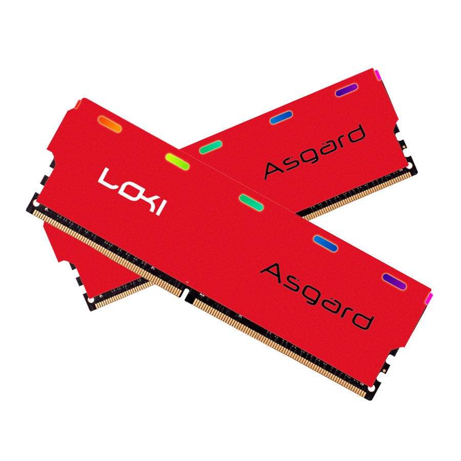 Asgard 16G Dual 3200 DDR4 Loki W1 ARGB — Close-up 1