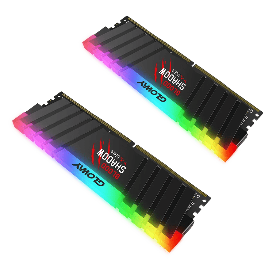 رم گلووی BLOOD SHADOW 3200MHz DDR4 ظرفیت 16 گیگابایت — نمای نزدیک 2