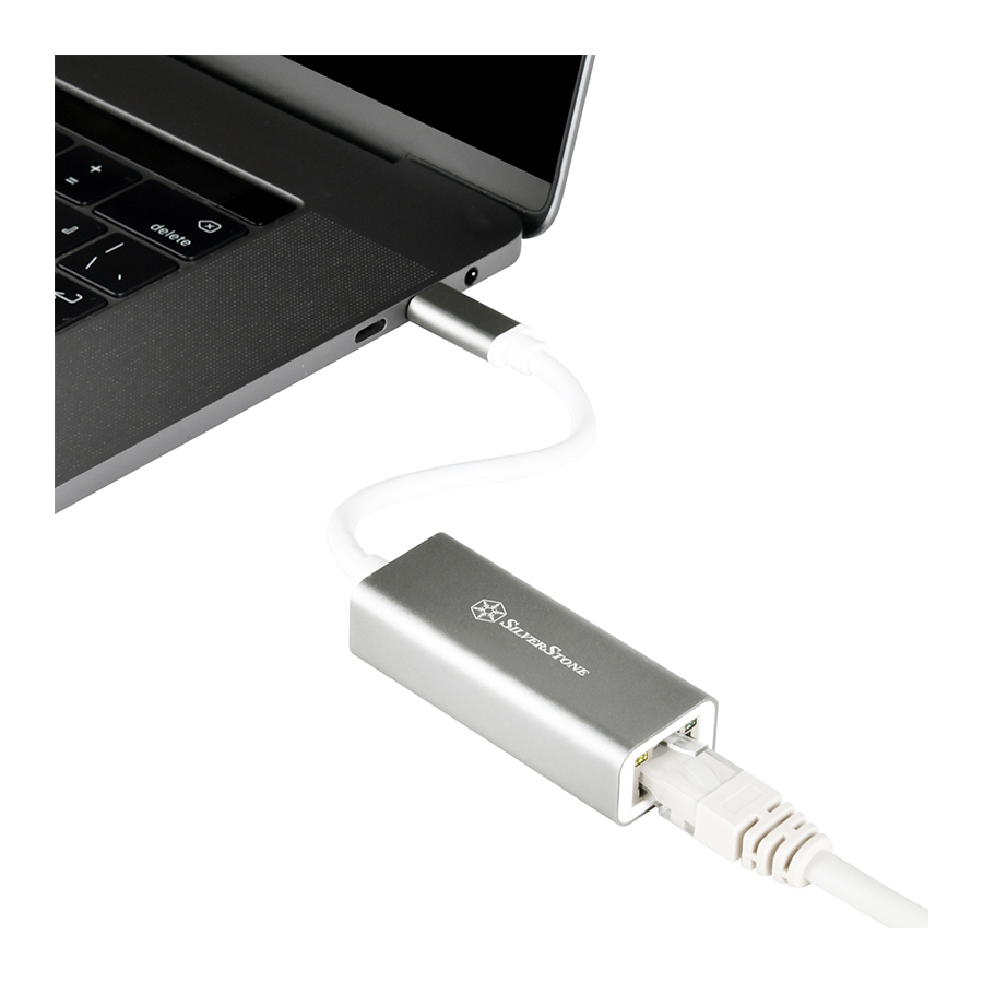 مبدل USB-C به LAN سیلور استون مدل SST-EP13C — نمای نزدیک 2