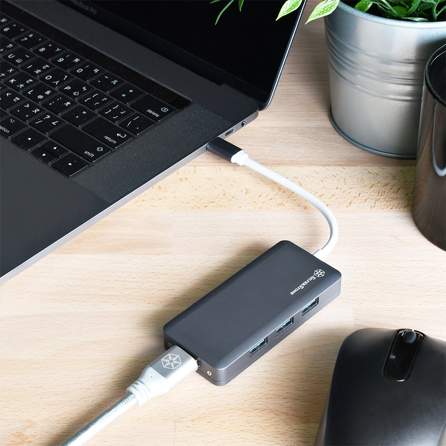 مبدل USB-C به USB / HDMI سیلوراستون مدل SST-EP14C — نمای نزدیک 2