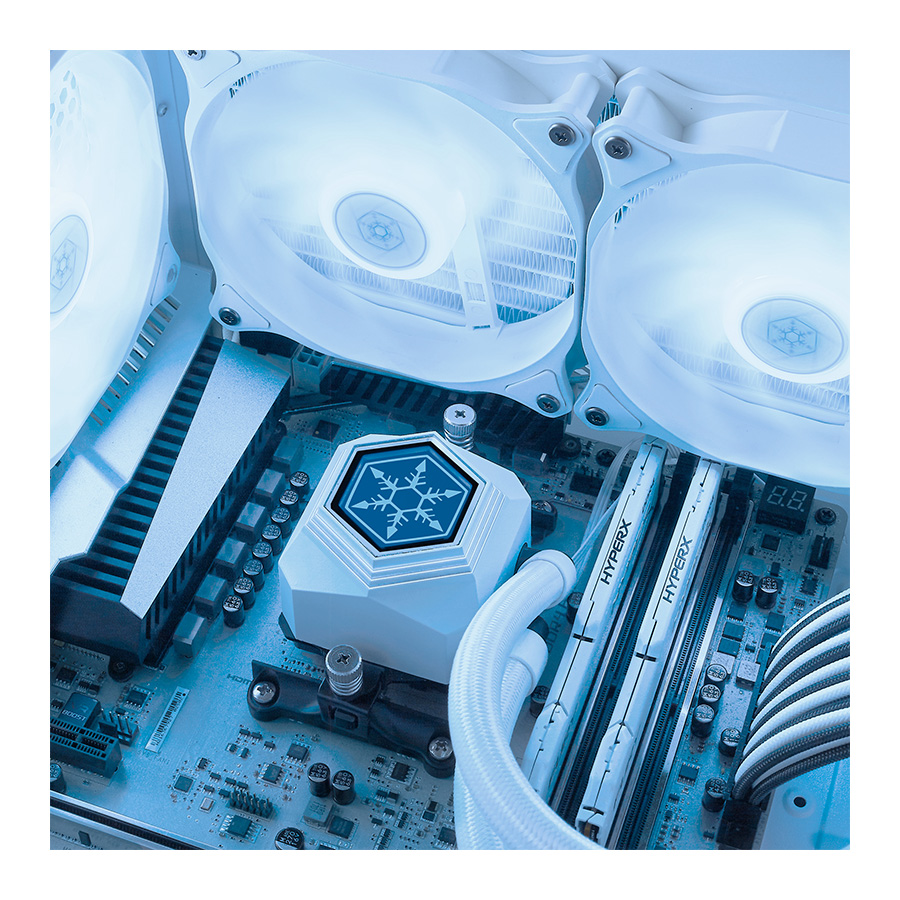 خنک کننده مایع سیلوراستون PF240W-ARGB — نمای نزدیک 7
