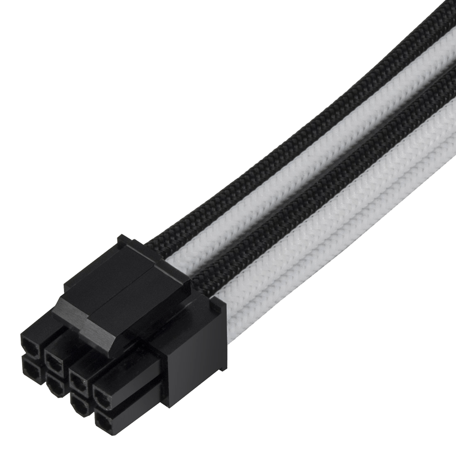 Sleeved Cable SilverStone PP07E-EPS8BW — Close-up 1