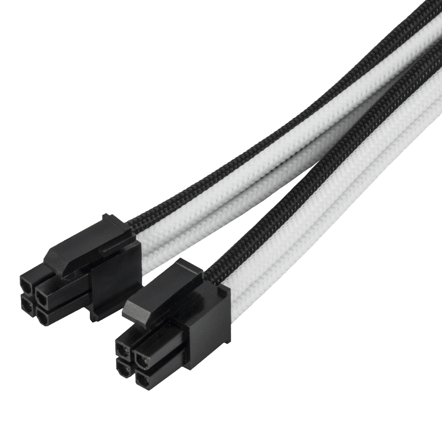Sleeved Cable SilverStone PP07E-EPS8BW — Close-up 2