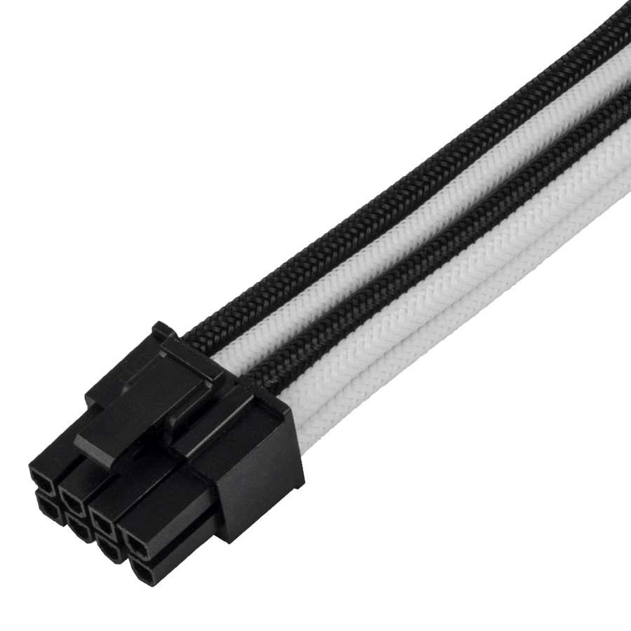 Sleeved Cable SilverStone PP07E-PCIBW — Close-up 1