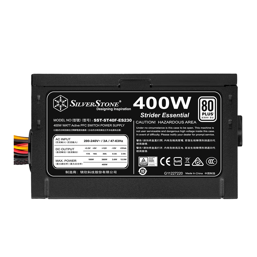 منبع تغذیه سیلوراستون ST40F-ES230 — نمای نزدیک 2