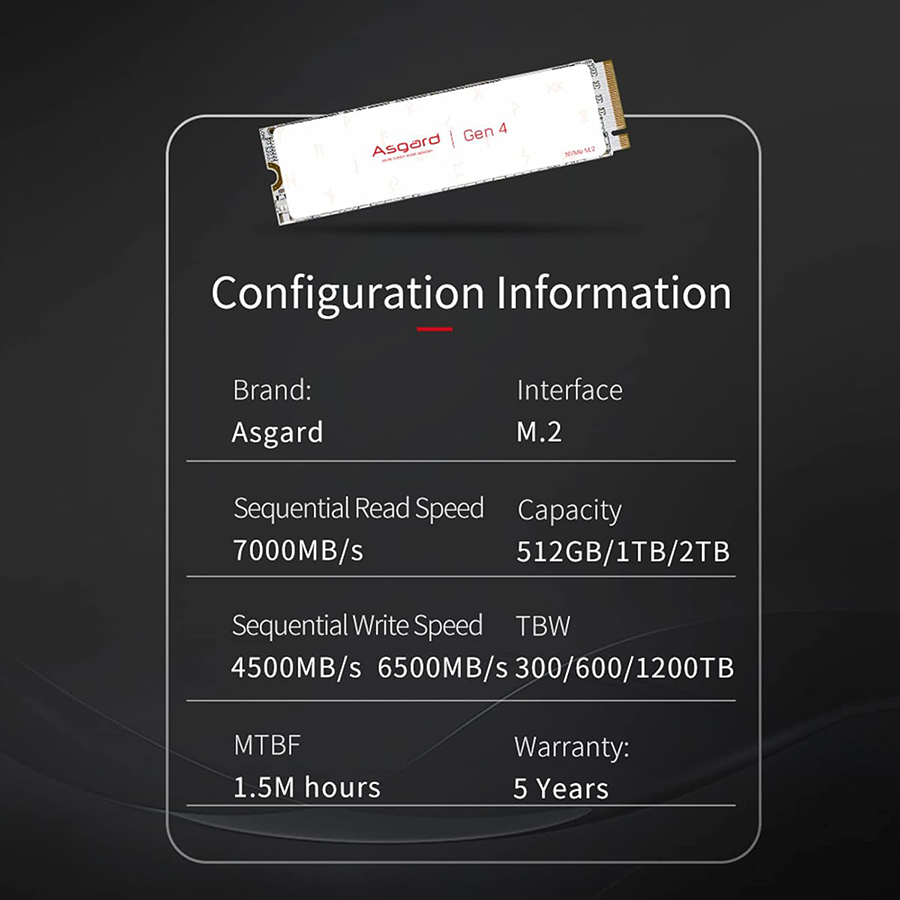 اس اس دی ازگارد AN4 M.2 NVMe PCIe 4.0 ظرفیت 2 ترابایت — نمای نزدیک 3
