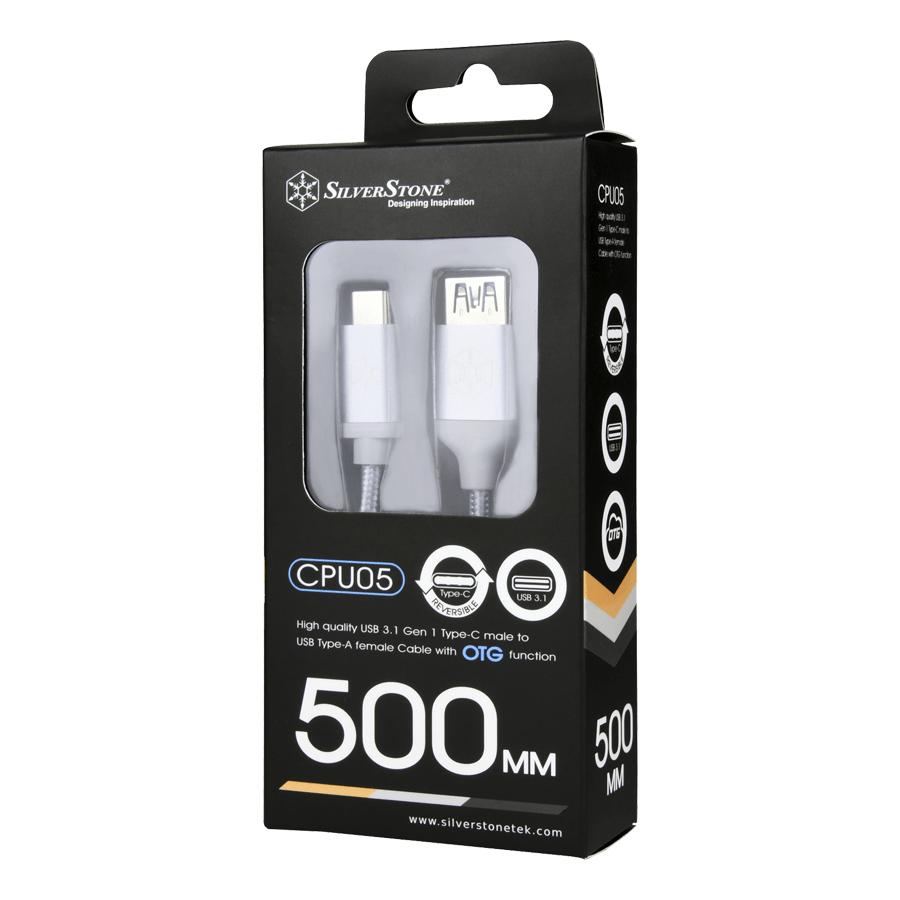OTG Cable SilverStone CPU05S — Close-up 6