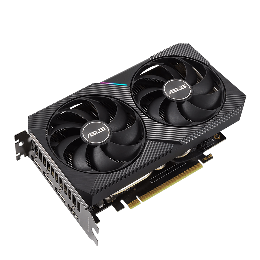 ASUS Graphics Card DUAL-RTX3050-O8G — Close-up 1