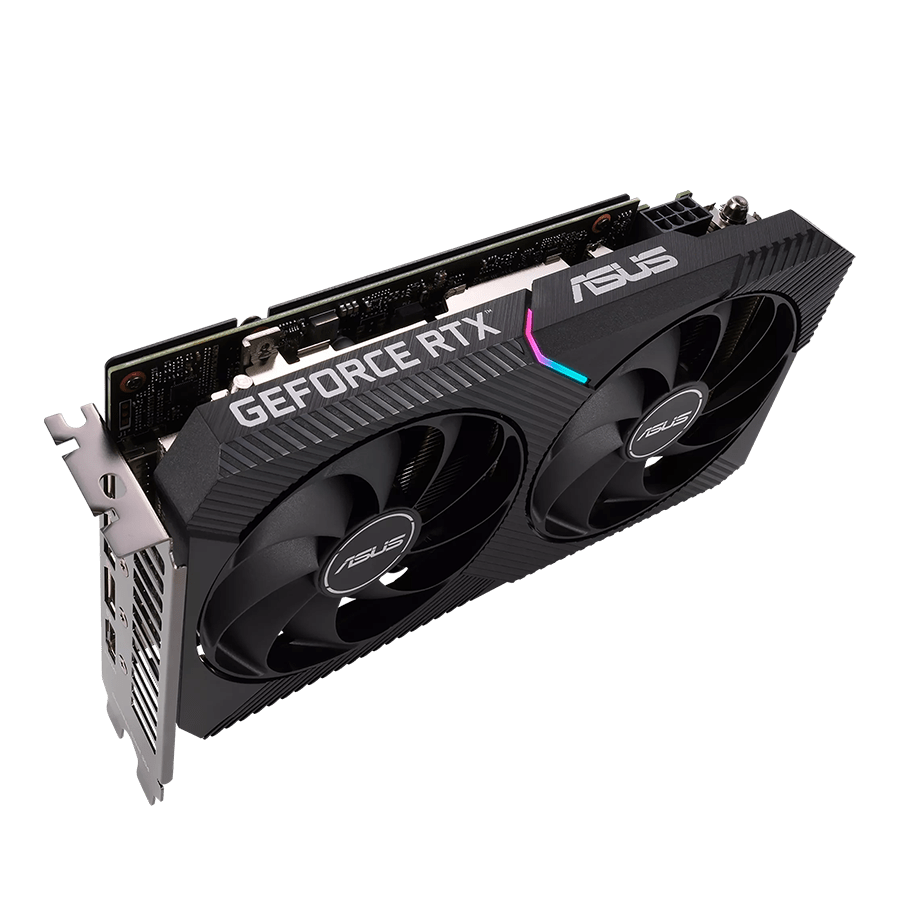 ASUS Graphics Card DUAL-RTX3050-O8G — Close-up 4
