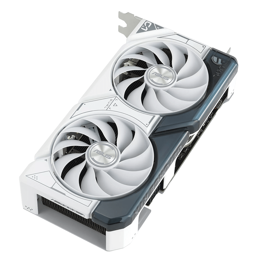 ASUS Graphics Card DUAL-RTX4060TI-O8G-WHITE — Close-up 1