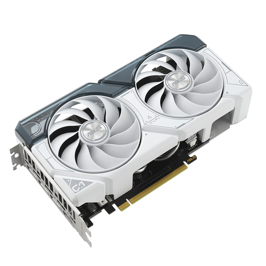 ASUS Graphics Card DUAL-RTX4060TI-O8G-WHITE — Close-up 2