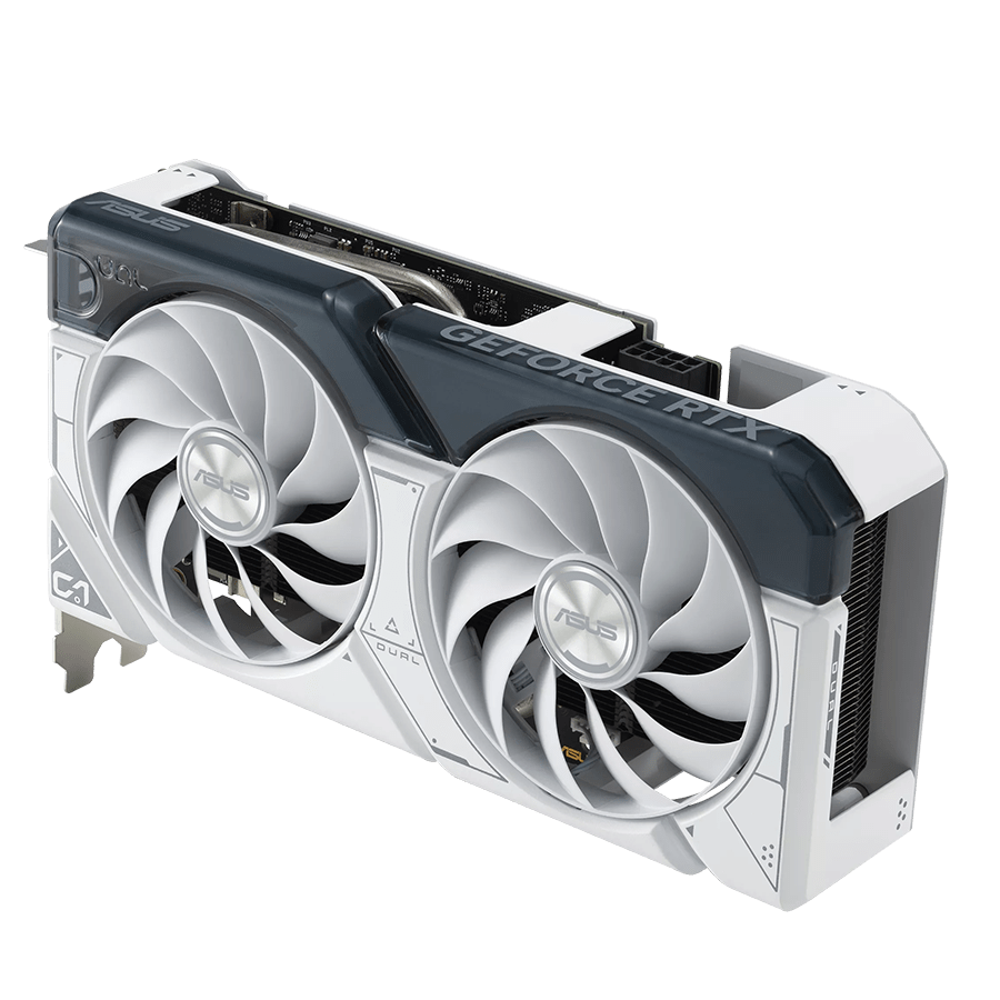 ASUS Graphics Card DUAL-RTX4060TI-O8G-WHITE — Close-up 3