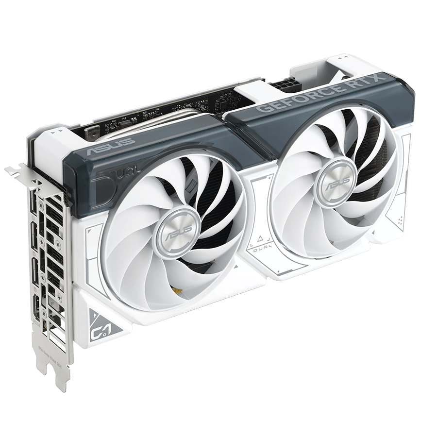 ASUS Graphics Card DUAL-RTX4060TI-O8G-WHITE — Close-up 4