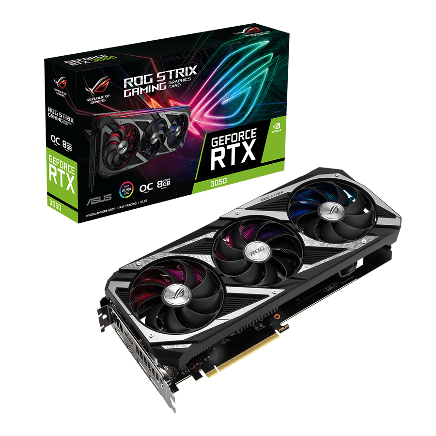 کارت گرافیک ایسوس ROG-STRIX-RTX3050-8G-GAMING — نمای نزدیک 6